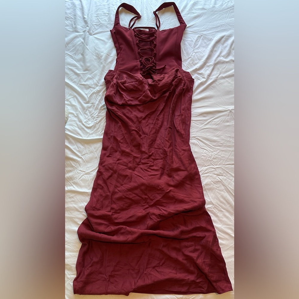 Babyboo Cornelia Maxi Dress - Burgundy - Picture 5 of 5